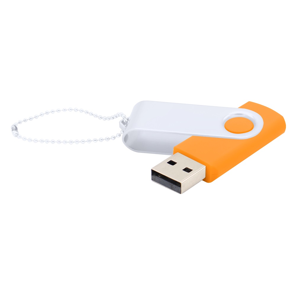 Флешка Designer To Go 2.0 USB 16Gb, Оранжевый/Белый-0