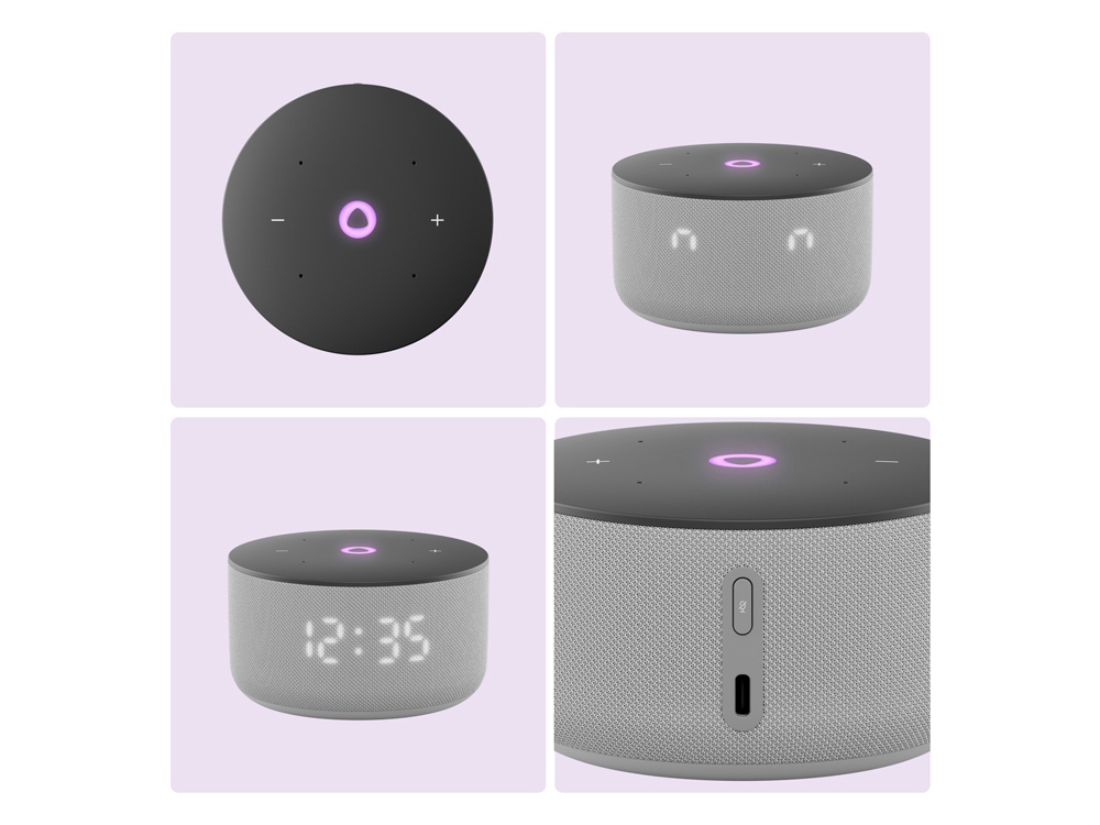 Умная колонка Яндекс Станция Мини 3 с Алисой на YaGPT серая, 12 Вт (YNDX-00027GRY)-12