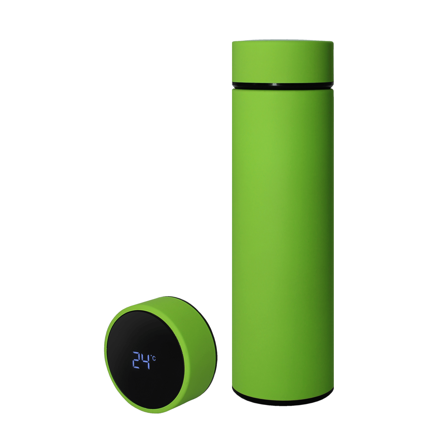 Термос Reactor софт-тач с датчиком температуры (салатовый)-1