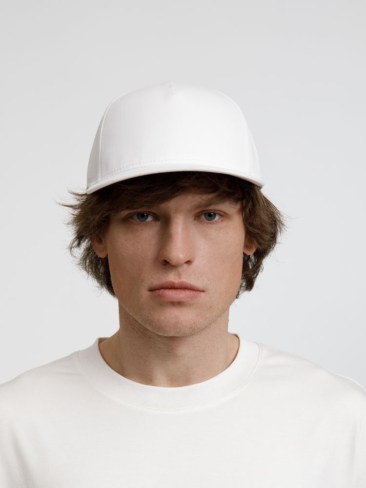 Бейсболка Seguro, белая-4