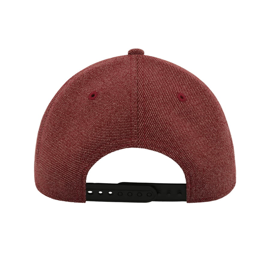 Бейсболка LOOP, 6 клиньев,  пластиковая застежка, бордовый-3