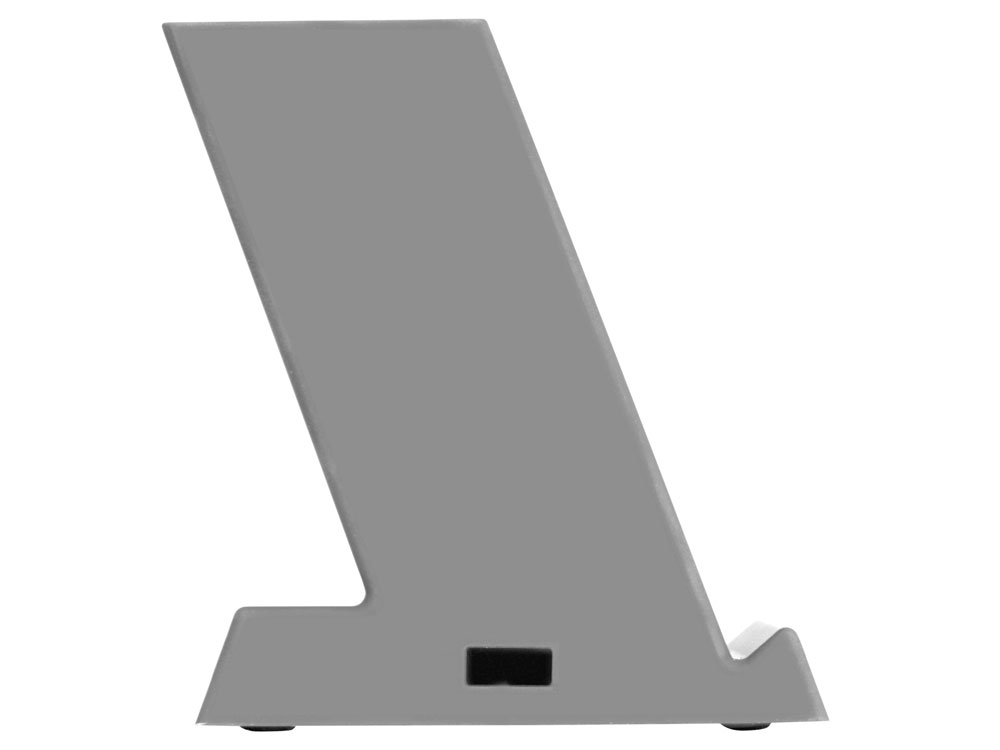 Беспроводная зарядка-подставка с подсветкой Glow box, серый-5