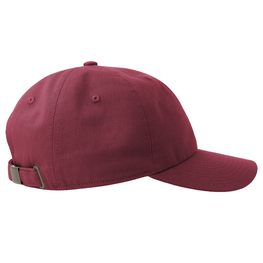 Бейсболка DAD HAT-S, 6 клиньев, металлическая застежка, бордовый-6