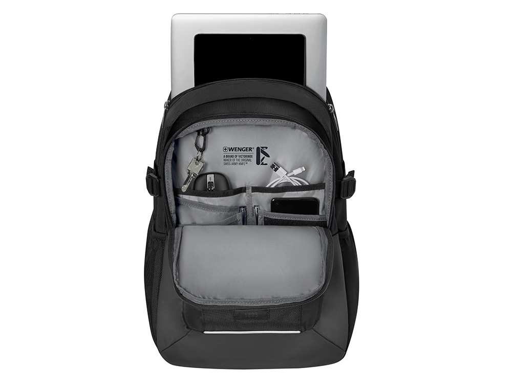 Рюкзак WENGER XE Ryde 16, черный, переработанный ПЭТ/Полиэстер, 33х22х47 см, 26 л.-3