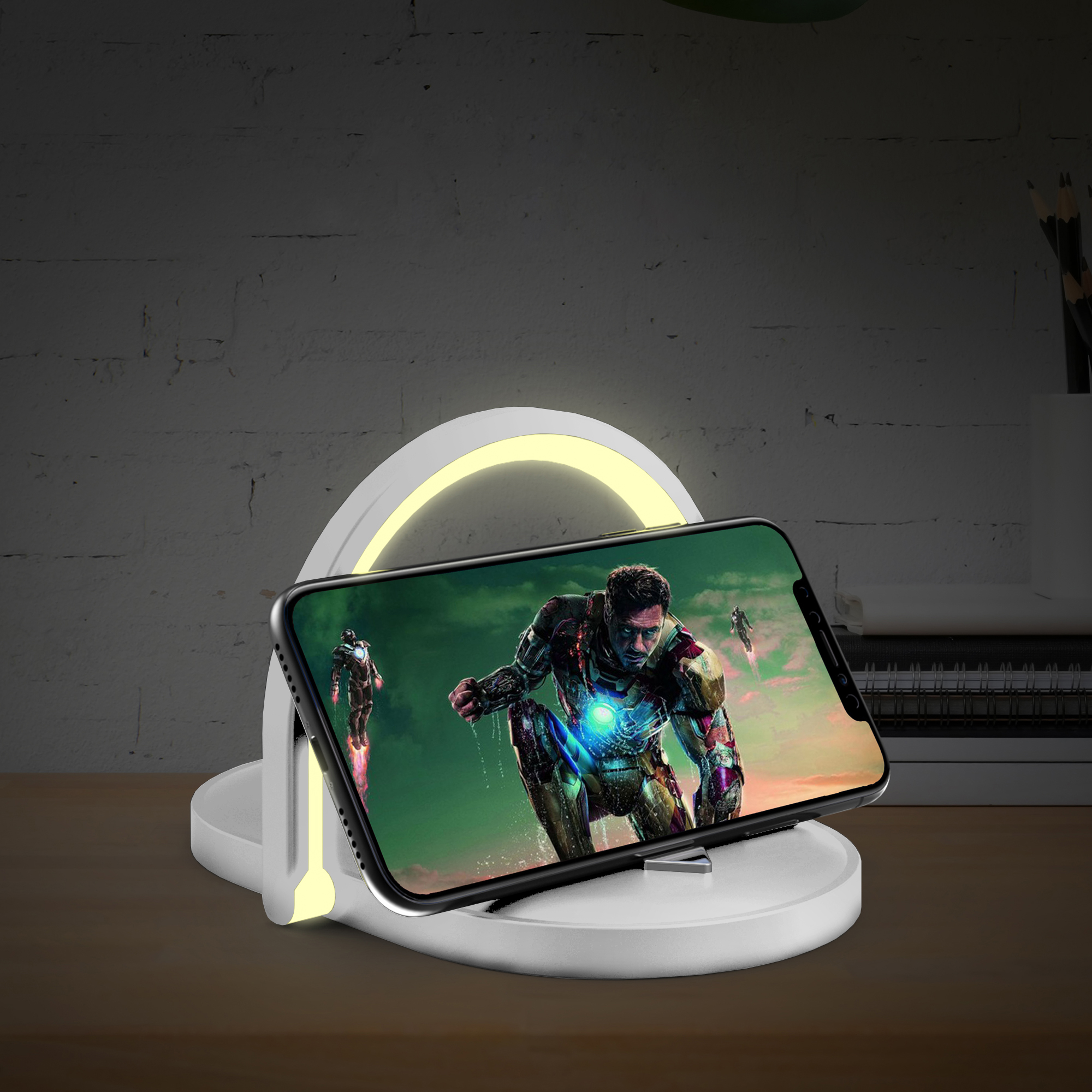 Лампа складная с беспроводным (15W) зарядным устройством "Sky Light"-7