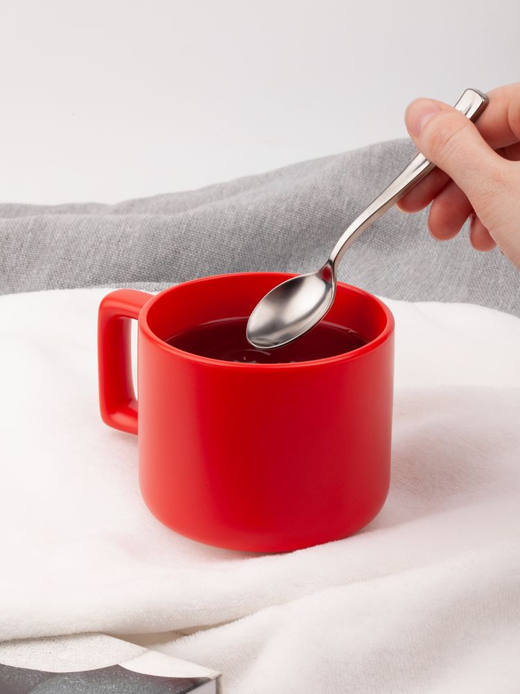 Чашка Jumbo в коробке матовая, красная-4