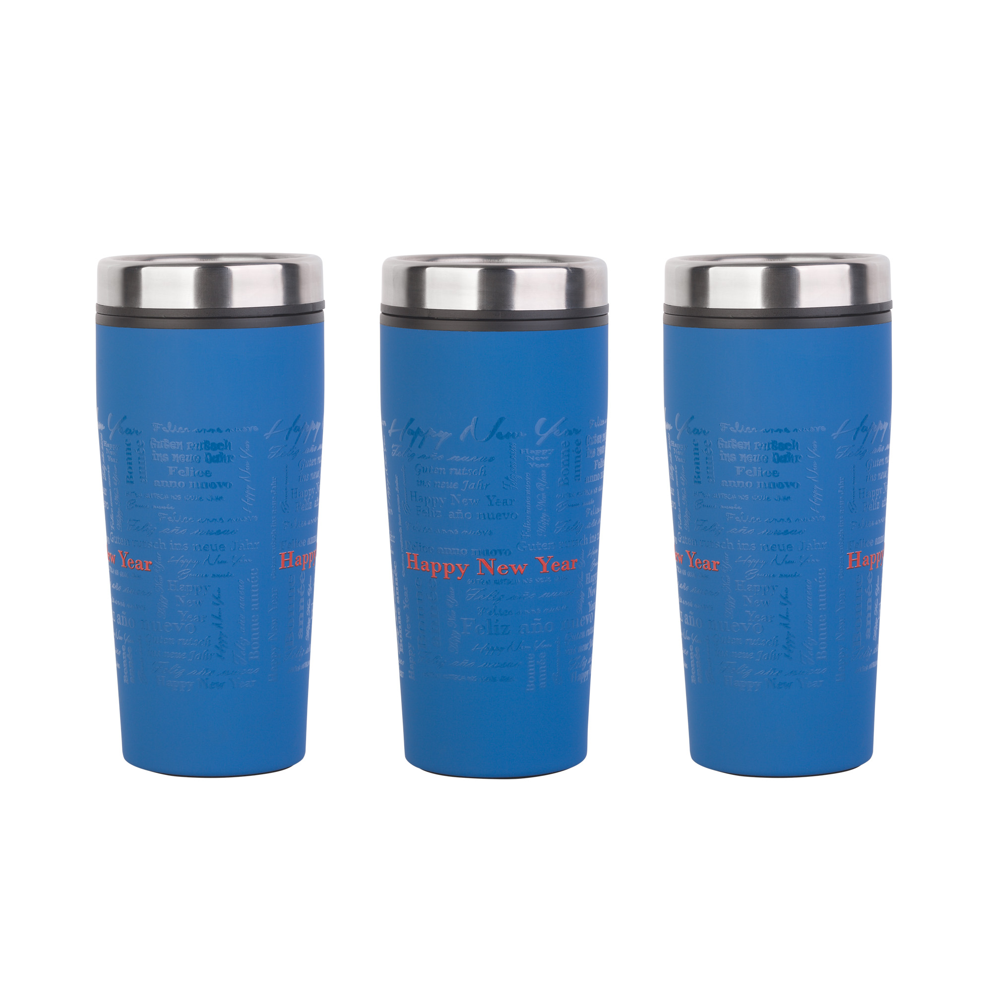 Термостакан "Европа" с UF печатью по окружности "Happy New Year", покрытие soft touch-1