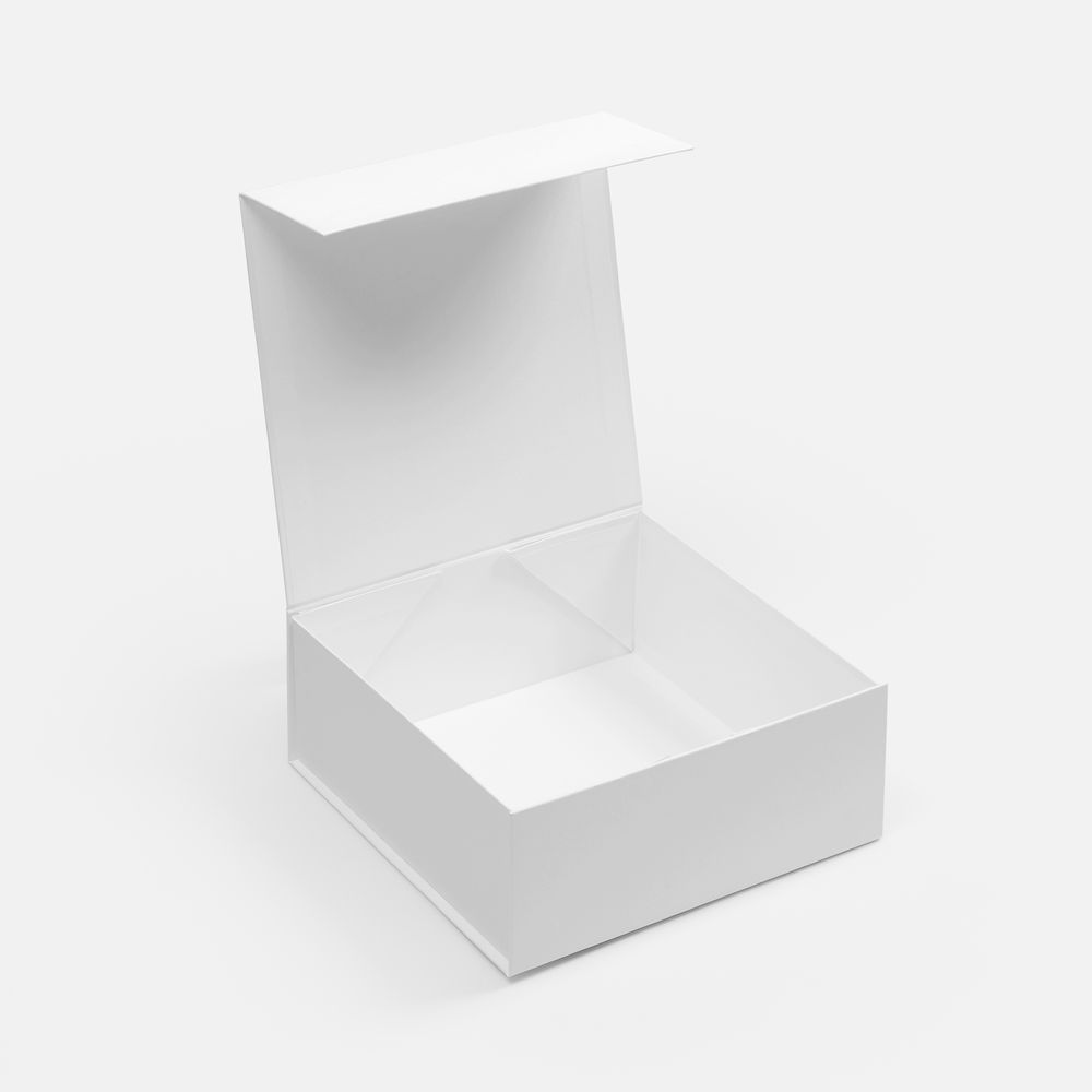 Коробка складная Quadra Fold, белая-1