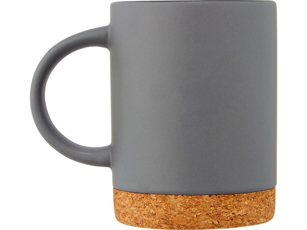 Neiva Керамическая кружка объемом 425 мл с пробковым основанием, серый-2