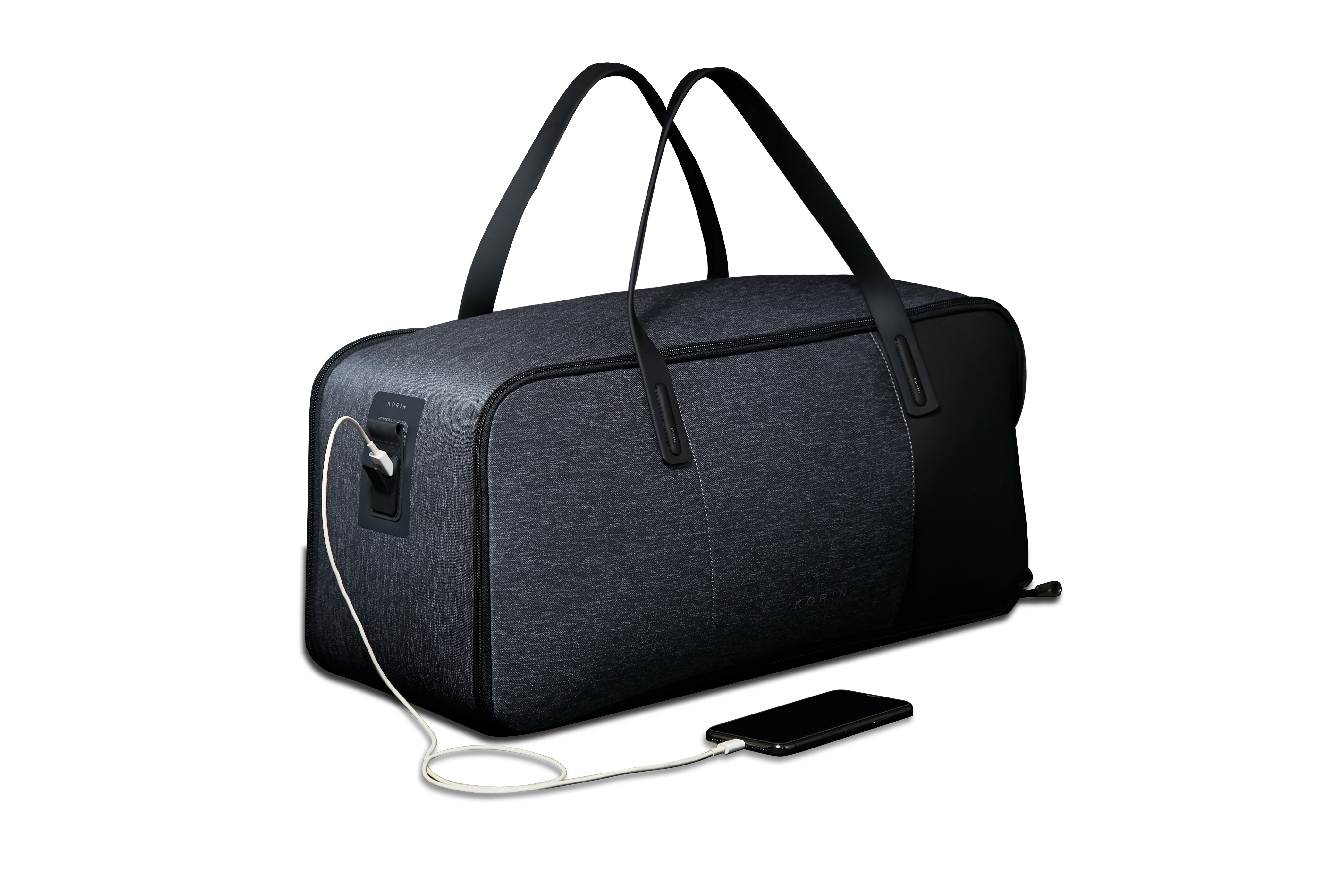 Дорожная сумка FlexPack Go 53х23х26 см, темно-серая-7