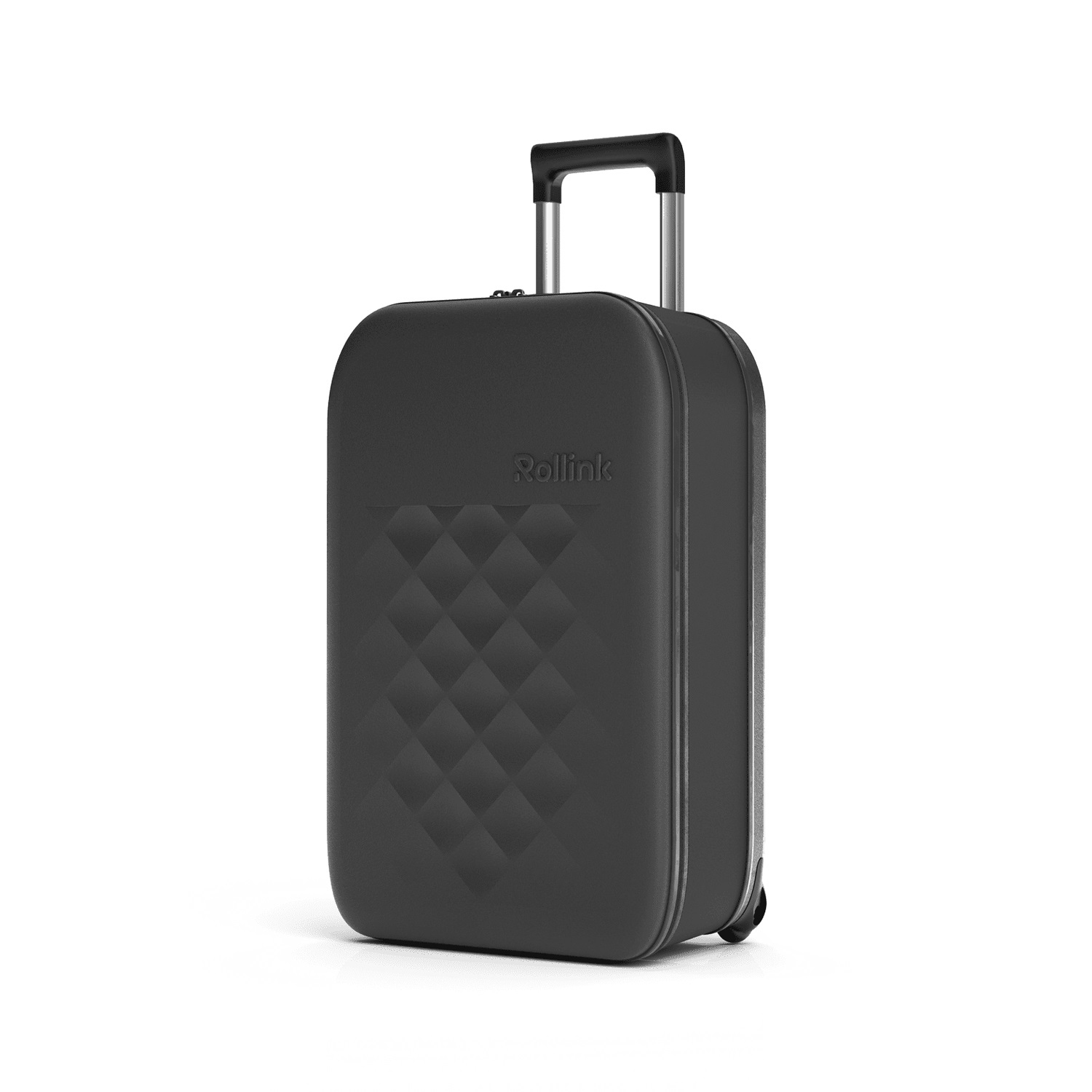 Чемодан складной Rollink Vega II 55x40x20 см, 2 колеса, черный-3