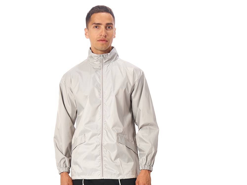 Ветровка Miami мужская с чехлом, серебристый-0