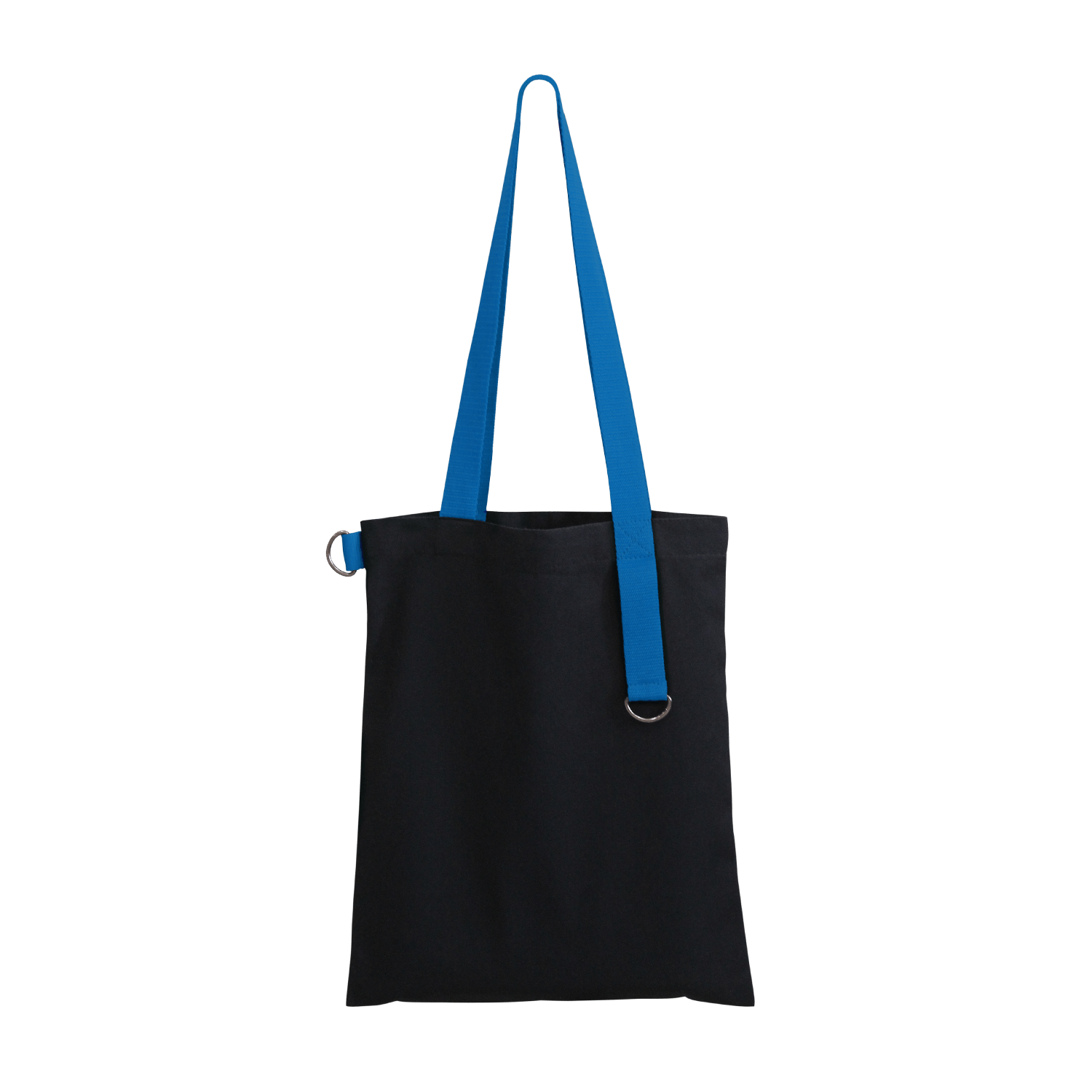 Шоппер Superbag black (чёрный с голубым)-1