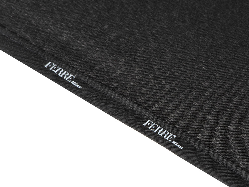 Зонт-трость полуавтоматический Ferre Milano, черный-6