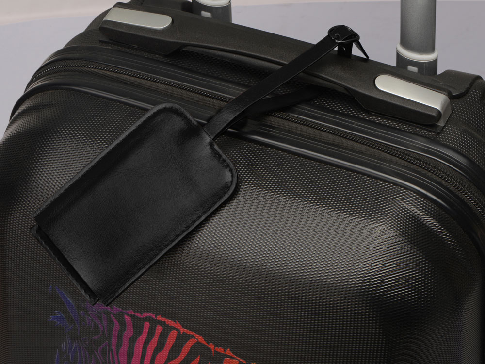 Багажная бирка из PU Fabrizio, черный-2