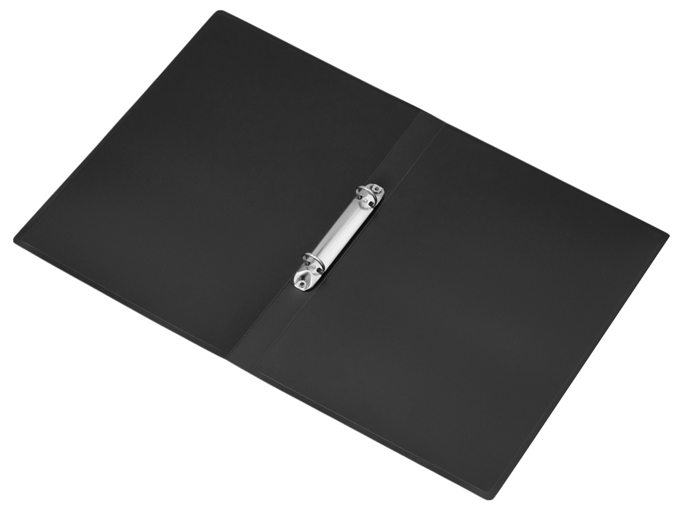 Папка пластиковая с 2 кольцами, черный-3