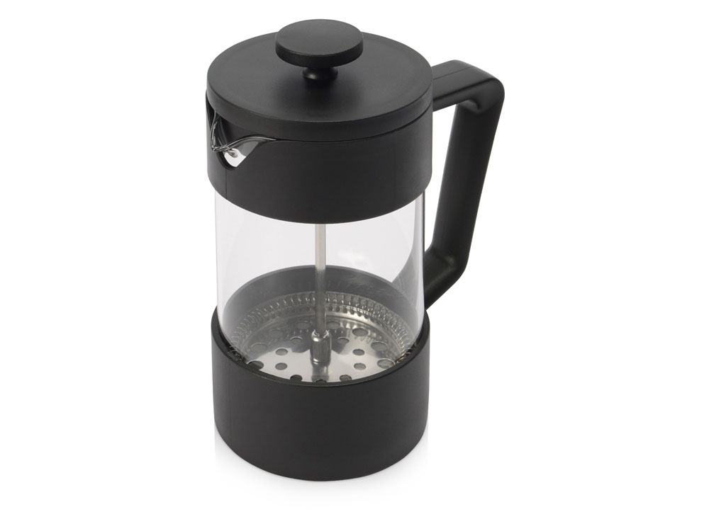 Подарочный набор с кофе, кружкой и френч-прессом Бодрое утро, черный-2