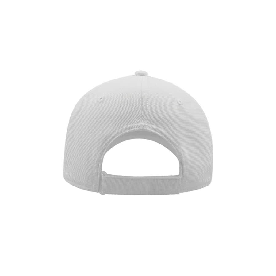 Бейсболка ESTORIL, 6 клиньев, застежка на липучке, белый, черный-6