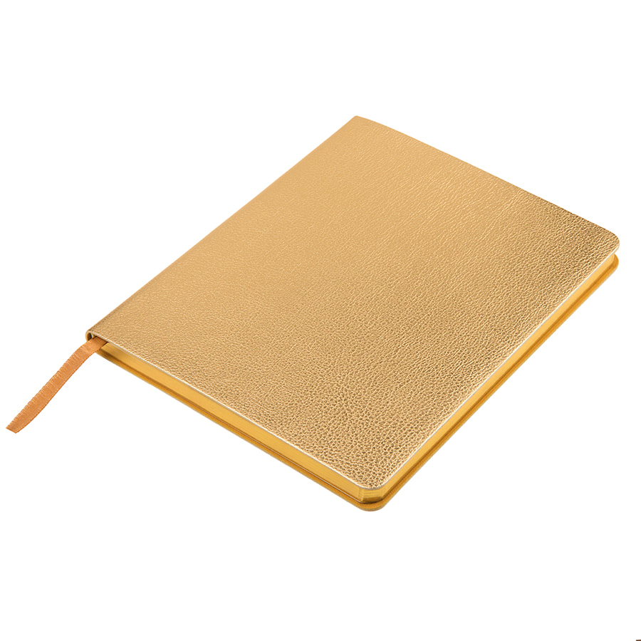 Ежедневник недатированный Arti, B6+, золотистый, кремовый блок, золотистый обрез, золотистый-0