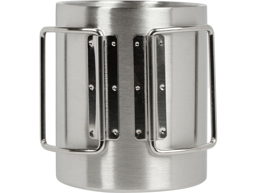 Стальная кружка с двойными стенками и складными ручками Kamchatka-4