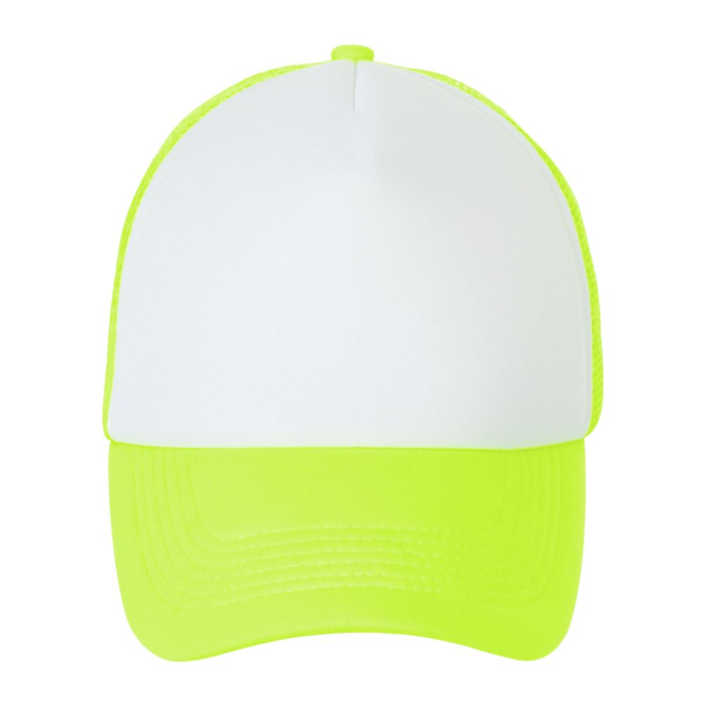 Бейсболка Bubble, желтый неон с белым-1