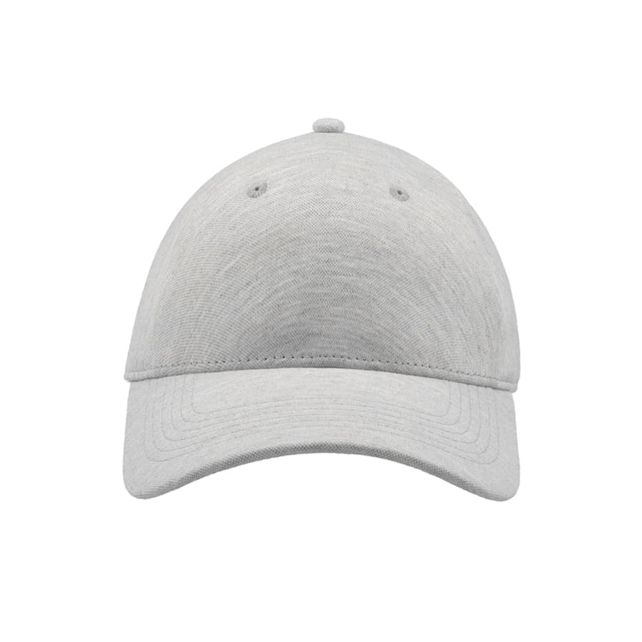 Бейсболка UNI-CAP PIQUET, без панелей и швов, без застежки, серый-3