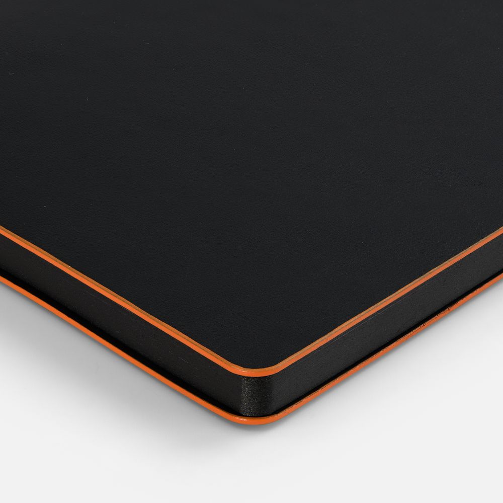 Ежедневник Trait, недатированный, черный с оранжевым-3