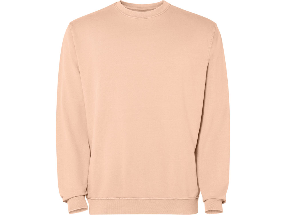 Свитшот Jaya унисекс, светло-абрикосовый выстиранный-0