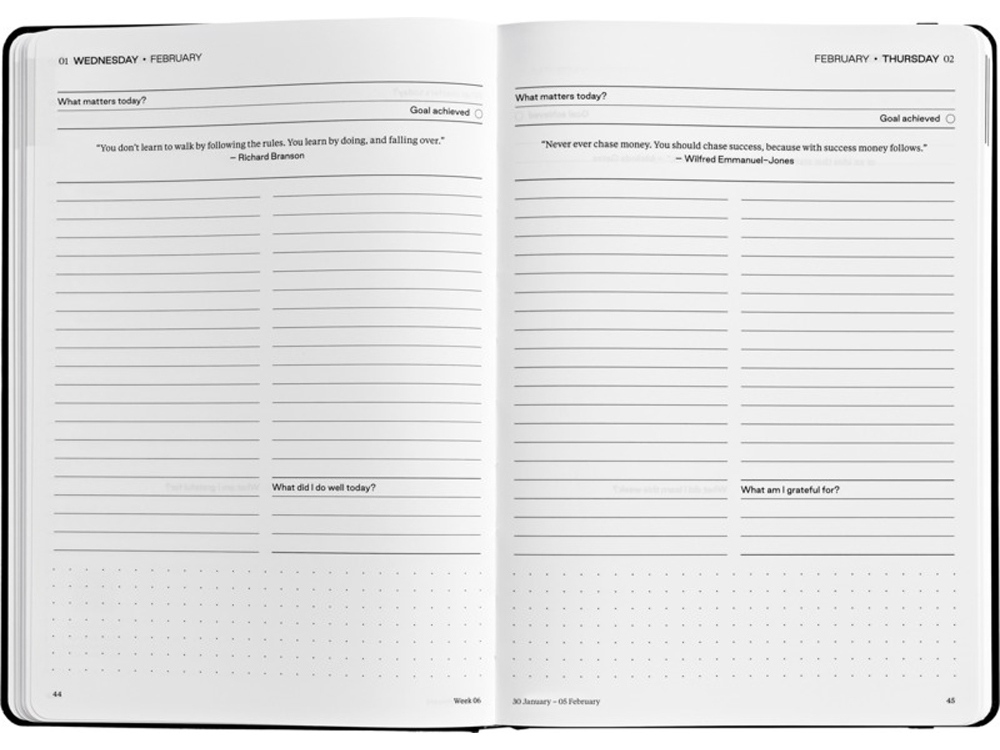 Ежедневник в твердом переплете формата A5 Karst, черный-2