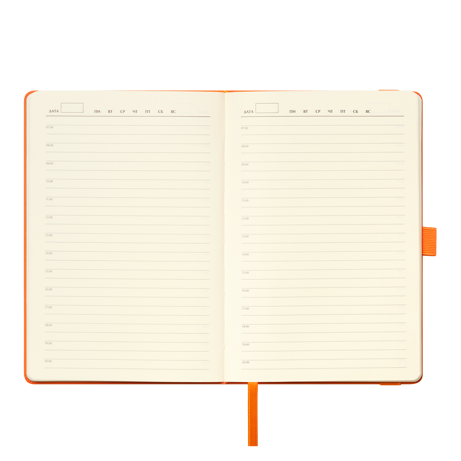Ежедневник Alpha недатированный, оранжевый/оранжевый-7