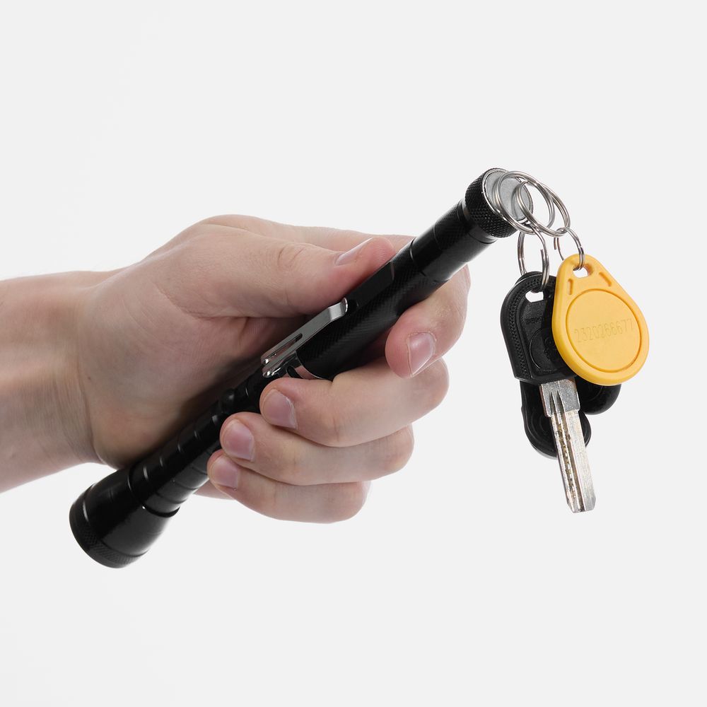 Телескопический фонарь с магнитом Flexion, ver.2, черный-6