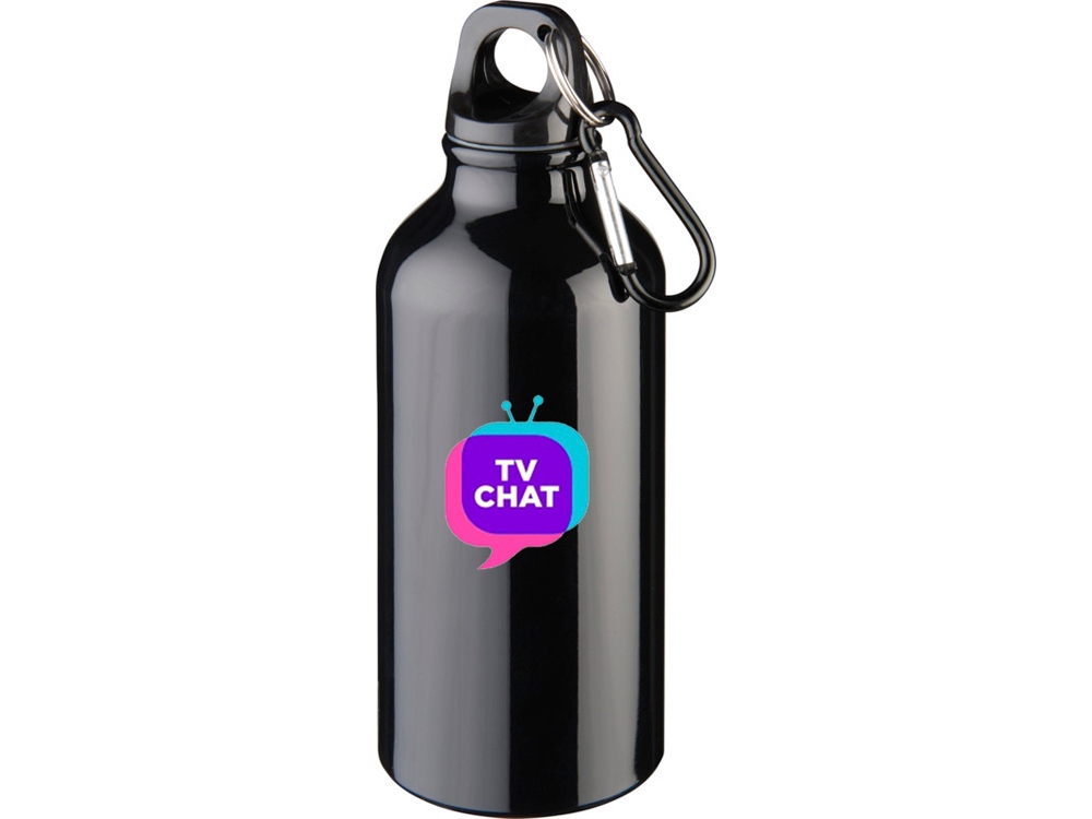 Бутылка Oregon с карабином 400мл, черный-0