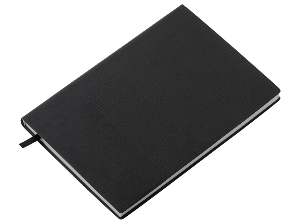 Набор блокнот в гибкой обложке А5 и металлическая шариковая ручка Nabokov, черный-2