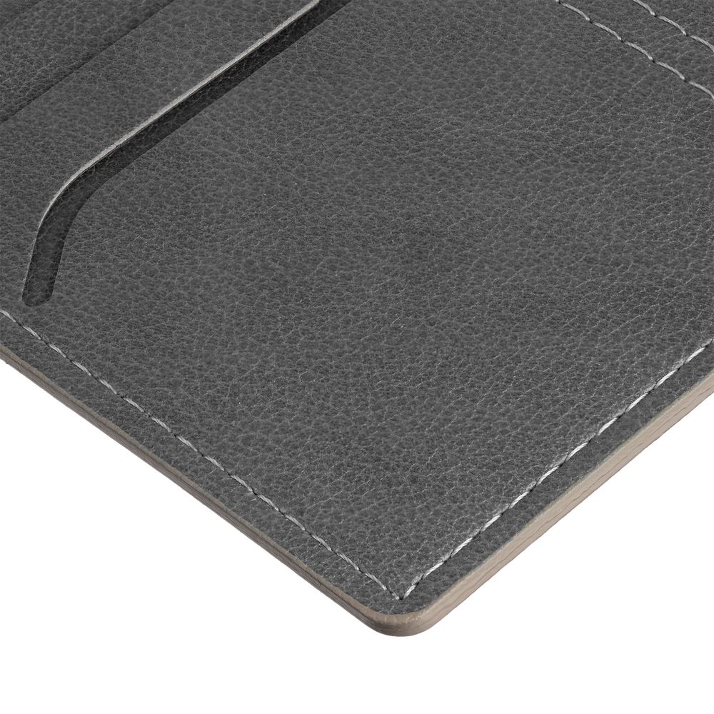 Обложка для паспорта Petrus, серая-2