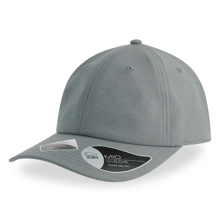 Бейсболка ENERGY, 6 клиньев, застежка на липучке, светло-серый-0