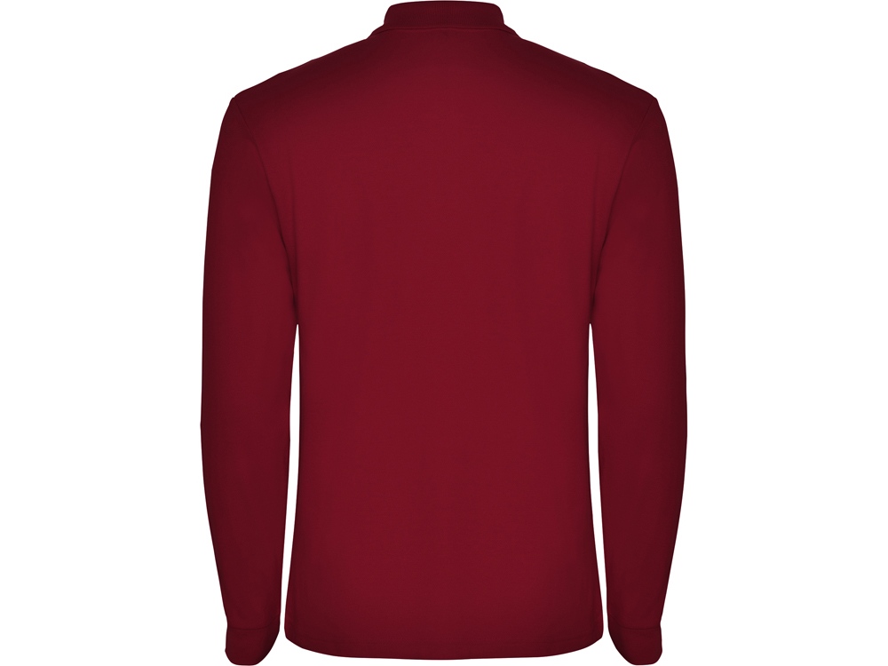 Рубашка поло Estrella мужская с длинным рукавом, гранатовый-1