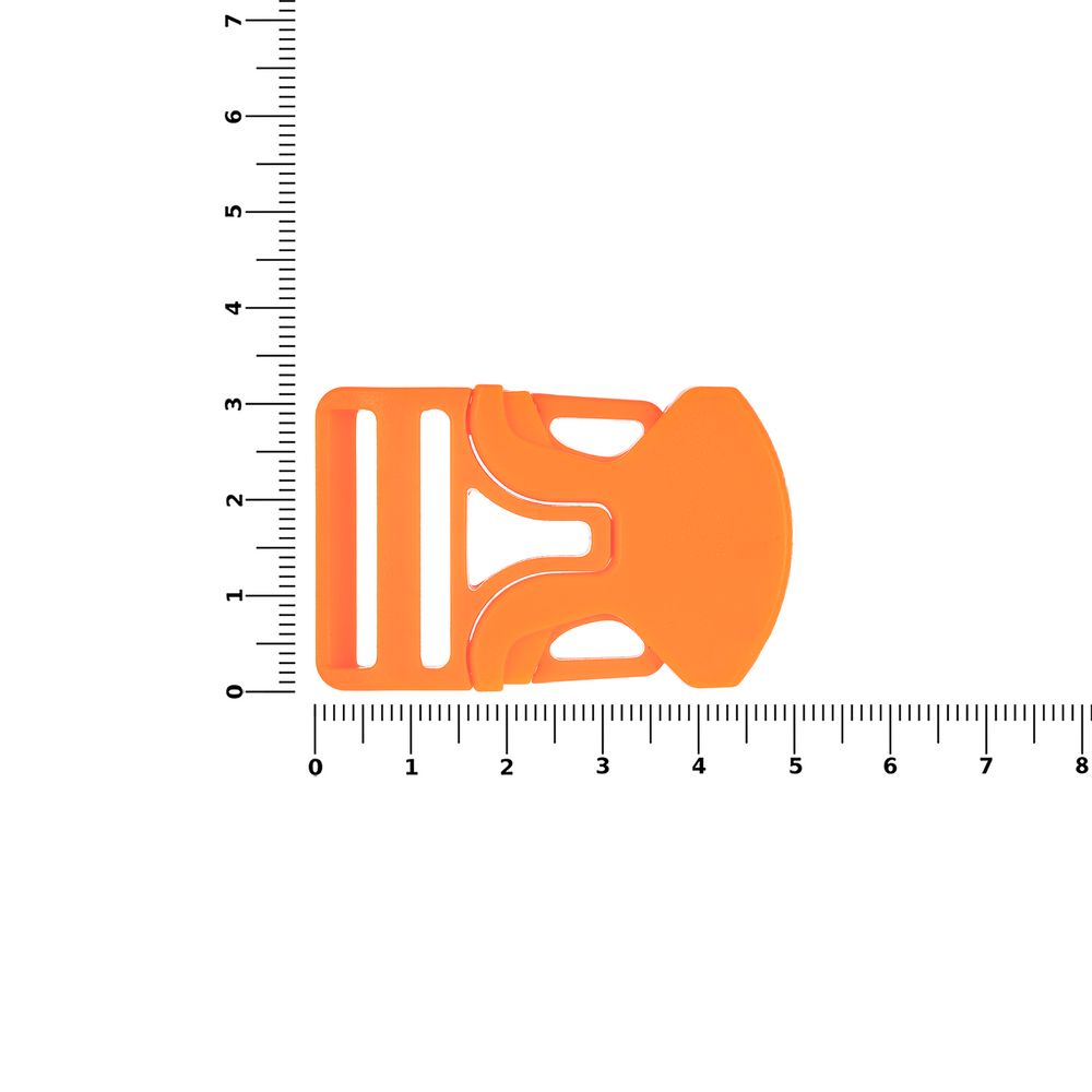 Застежка-пряжка односторонняя Triden, оранжевый неон-2
