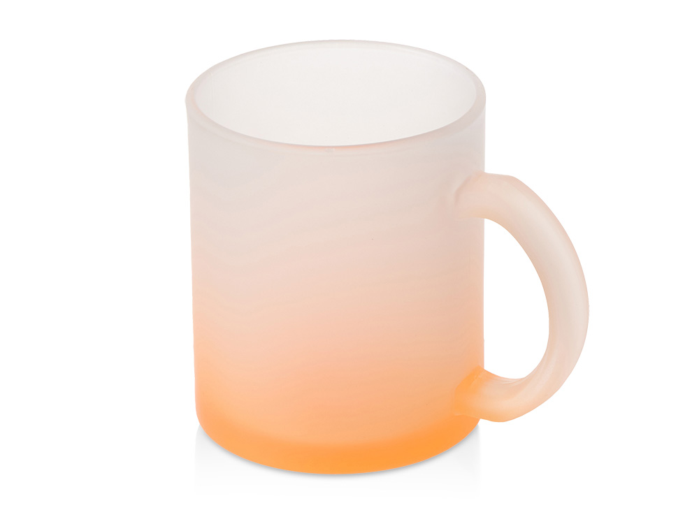 Стеклянная матовая кружка Омбре с градиентом для сублимации, оранжевый-0