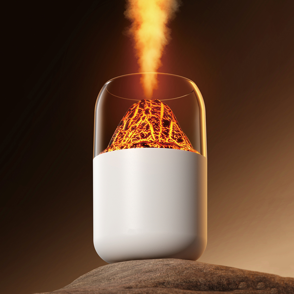 Светодиодный USB увлажнитель-аромадиффузор Volcano 2.0, Белый-2