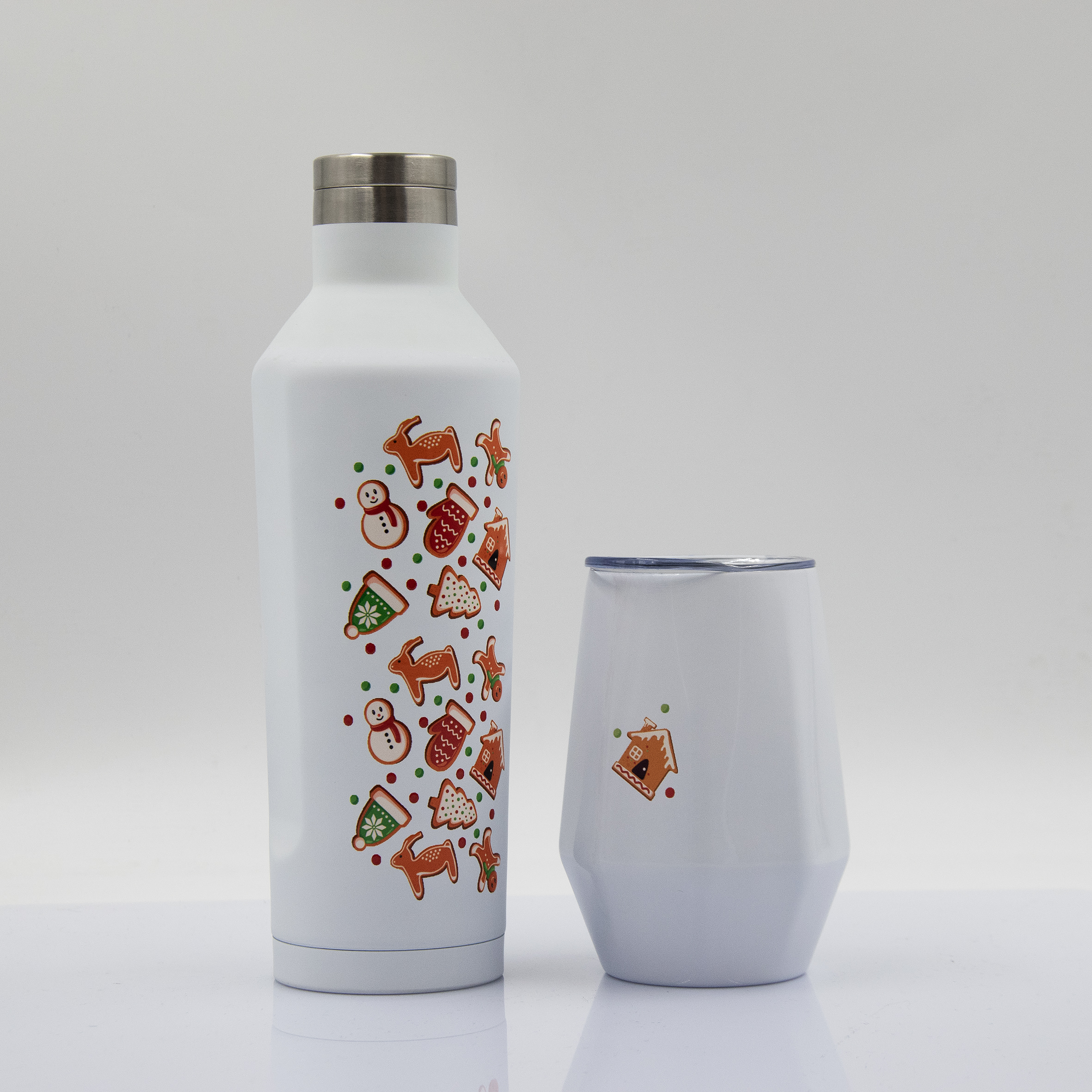 Термобутылка E-shape софт-тач (белый)-8