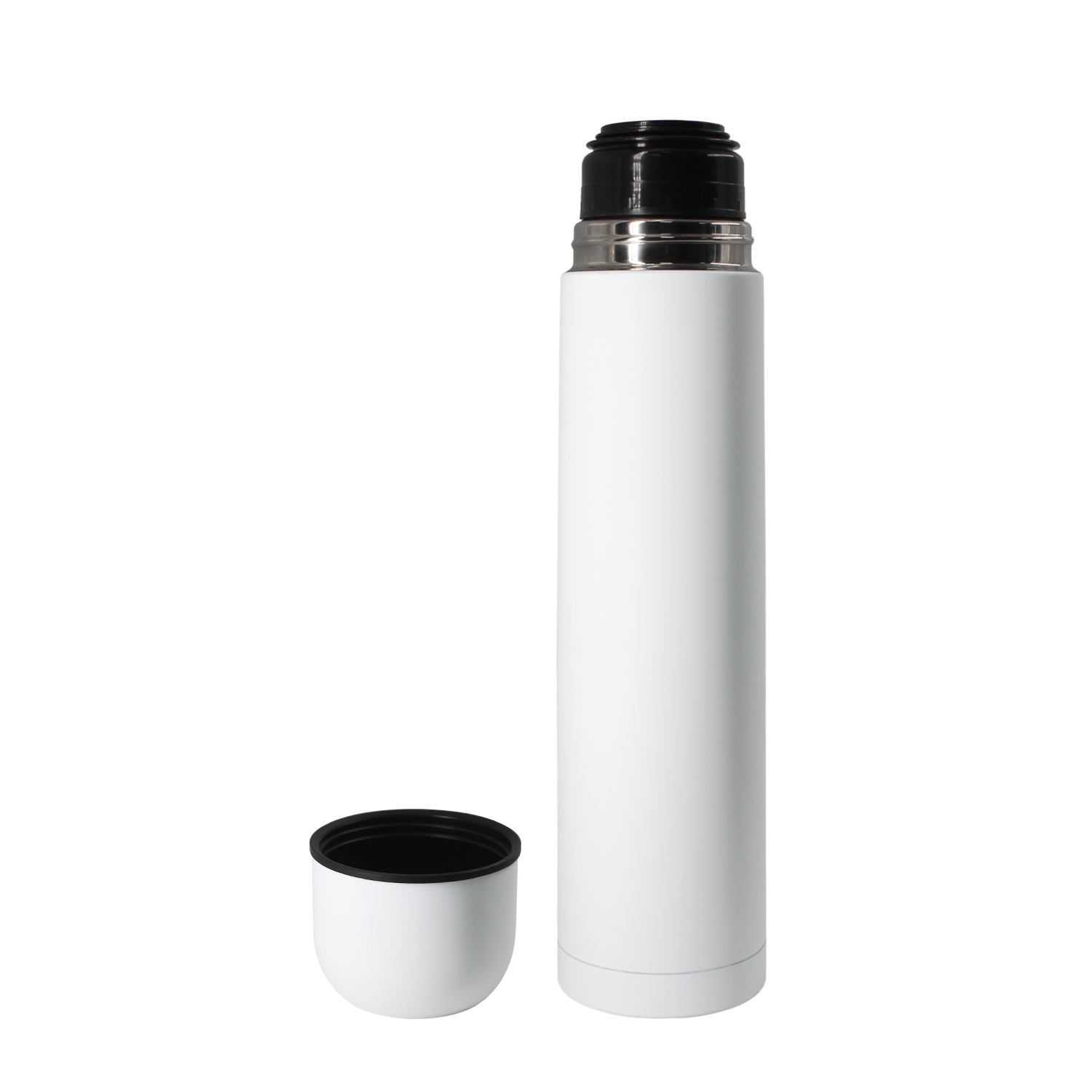 Термос софт-тач Yanemal 1 л. (белый)-2