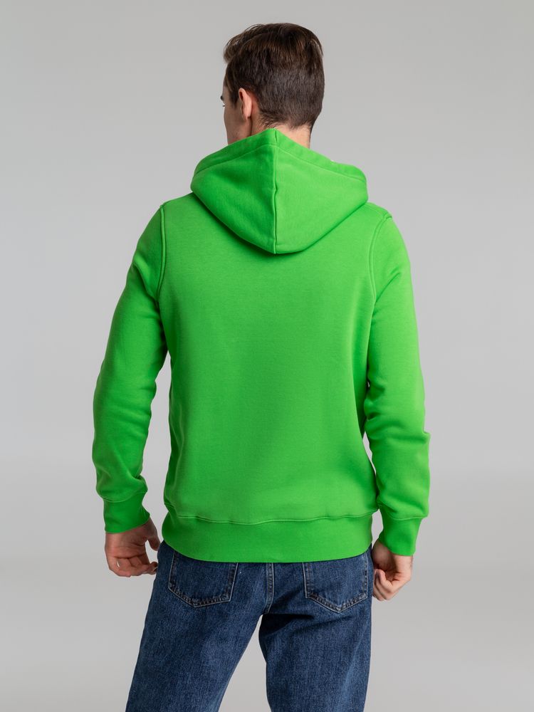 Толстовка унисекс на молнии Sherpa 280, ярко-зеленая-5