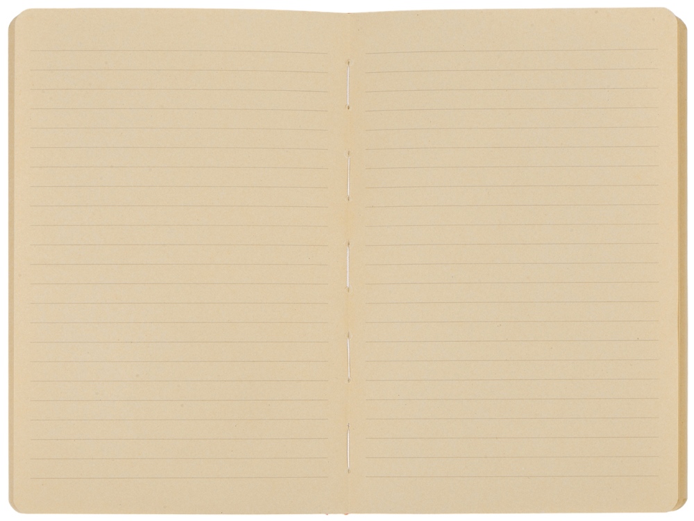 Блокнот А5 из переработанного тростника и RPET Adiantum, 80 листов, гибкая обложка, красный-5