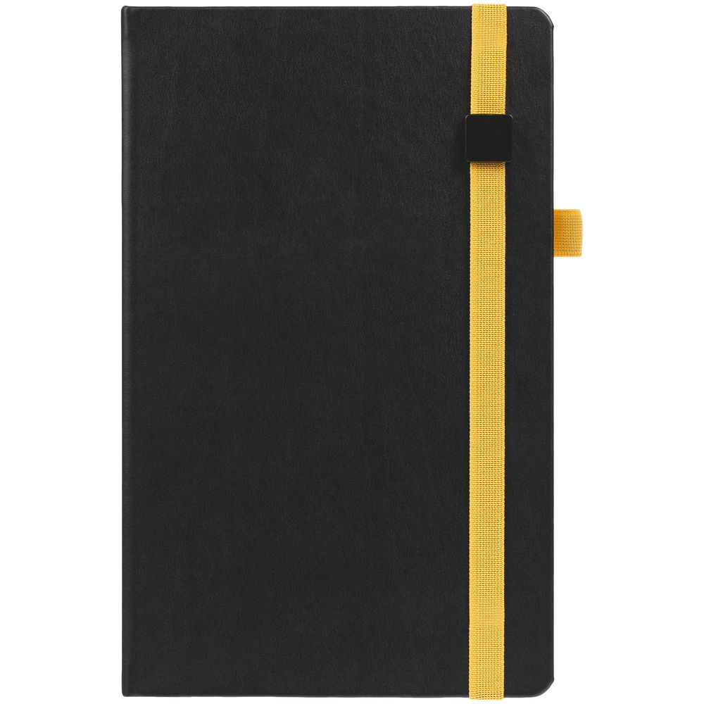 Ежедневник Ton Black, недатированный, черный с желтым-1