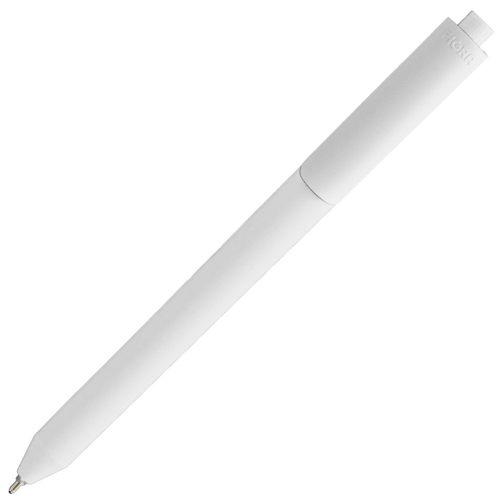 Ручка шариковая Pigra P03 Mat, белая-2