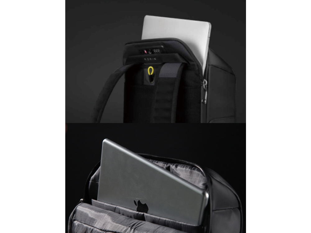 Атикражный рюкзак FlipPack для ноутбука 15.6, черный-5