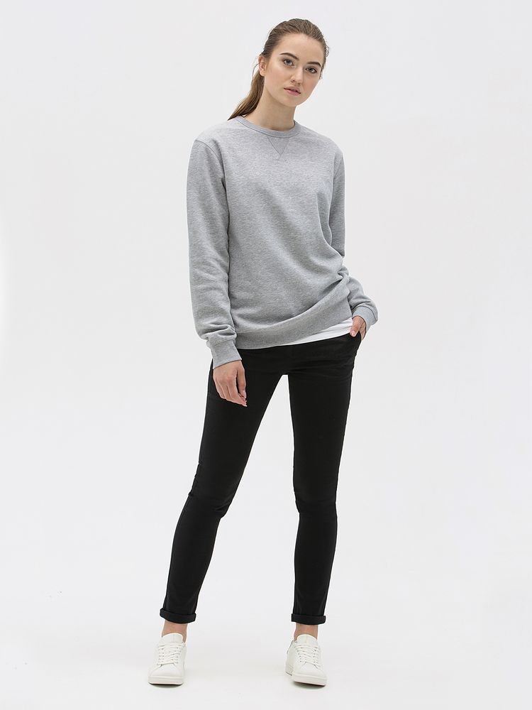 Толстовка унисекс Sully, серый меланж-6