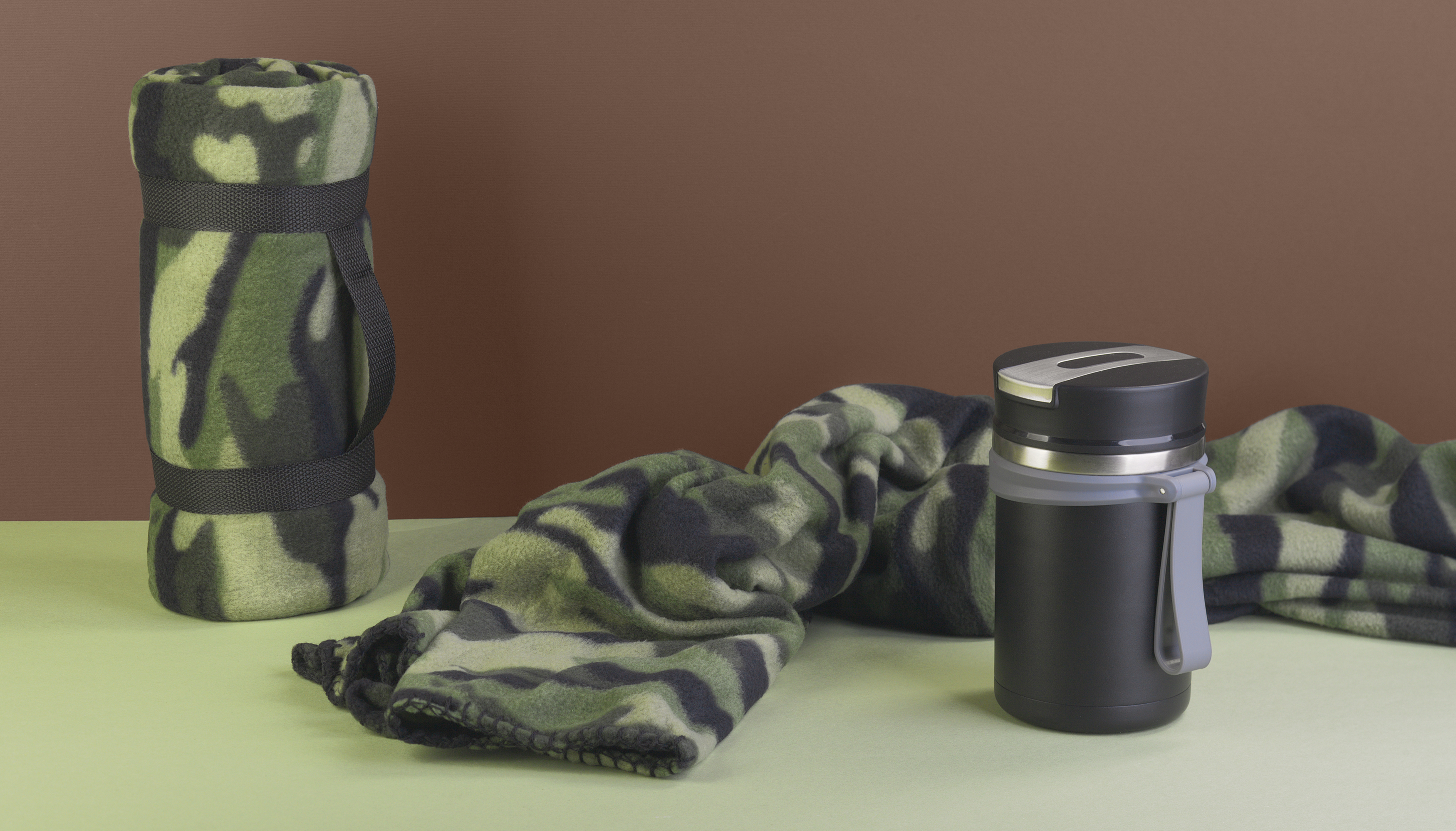 Термос для еды "Take away" 600 мл, покрытие пудра-1