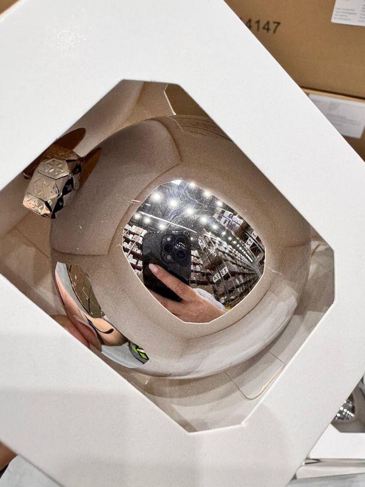 Оформительский шар Finery, 8 см, глянцевый серебристый-3