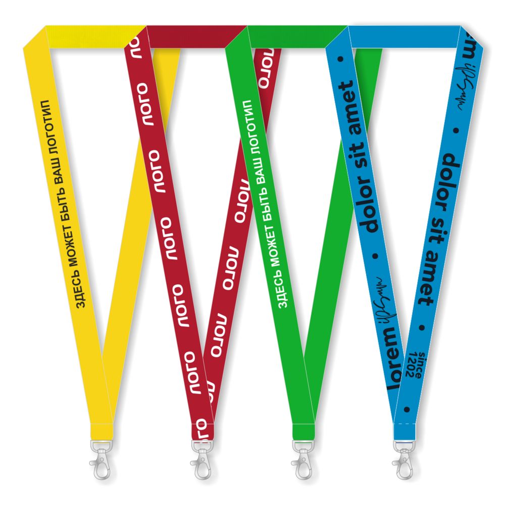 Лента для бейджа с печатью SilkPrint на заказ-0